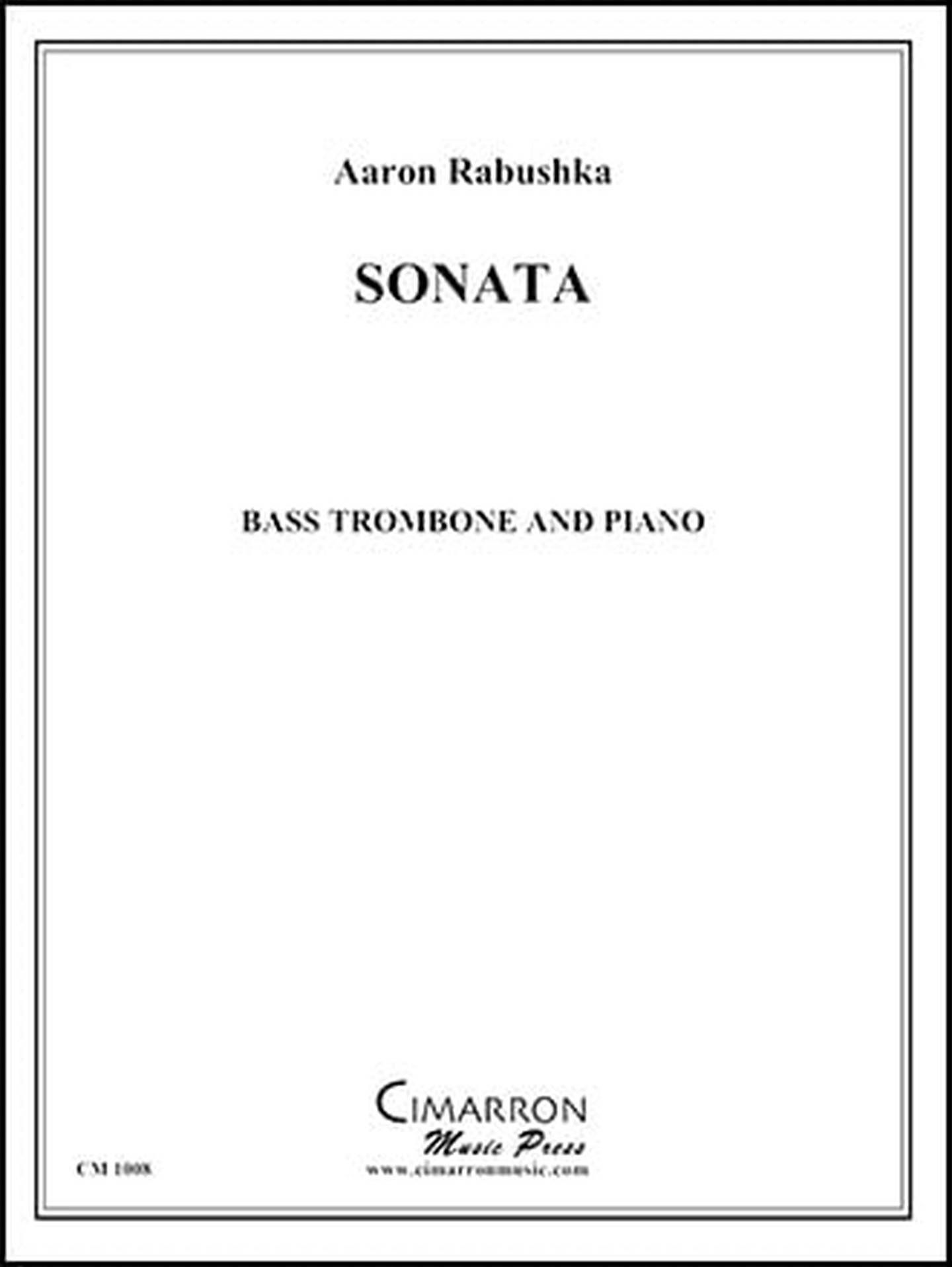 Sonata for Bass Trombone Sheet Music | J.W. Pepper
