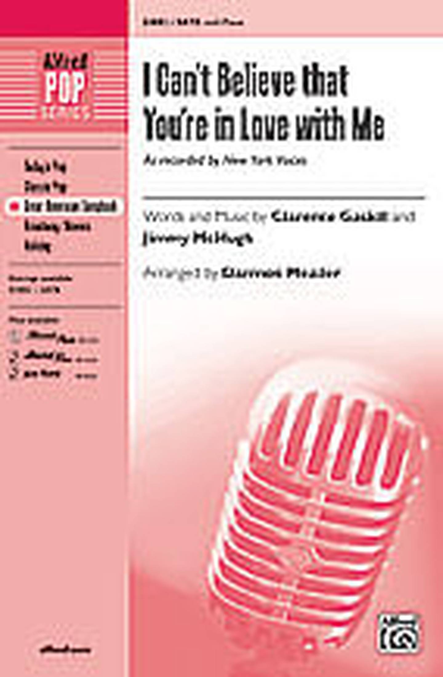 （LPレコード） I Can't Believe That You're... I Can't Believe that You're in Love with Me Choral Sheet Music