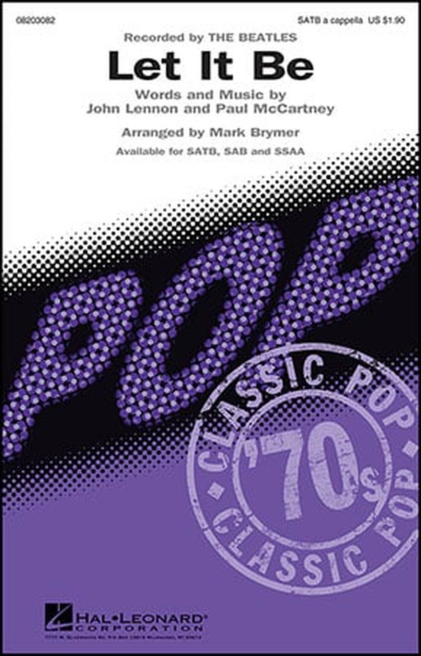 Let It Be Choral Sheet Music | J.W. Pepper