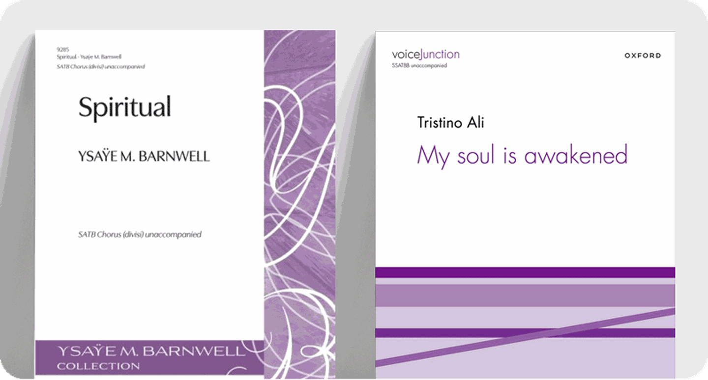 Spiritual and My Soul is Awakened sheet music front covers