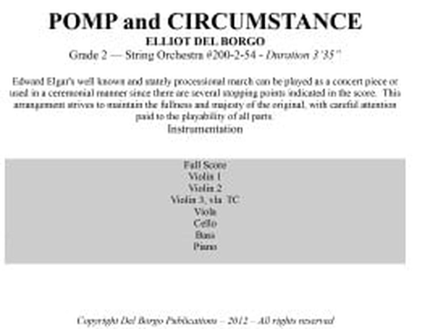 Pomp and Circumstance | J.W. Pepper